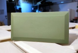 Kafel kwadratela zielony matowy